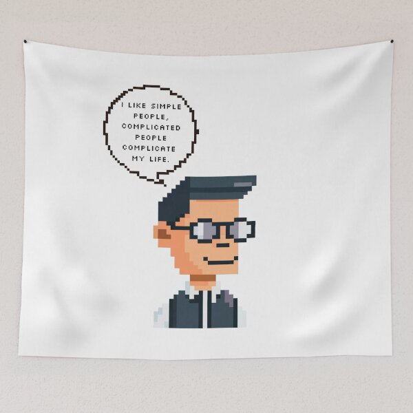 Item preview, I like simple people, complicated people complicate my life | Pixel Style designed and sold by CircinusStore.