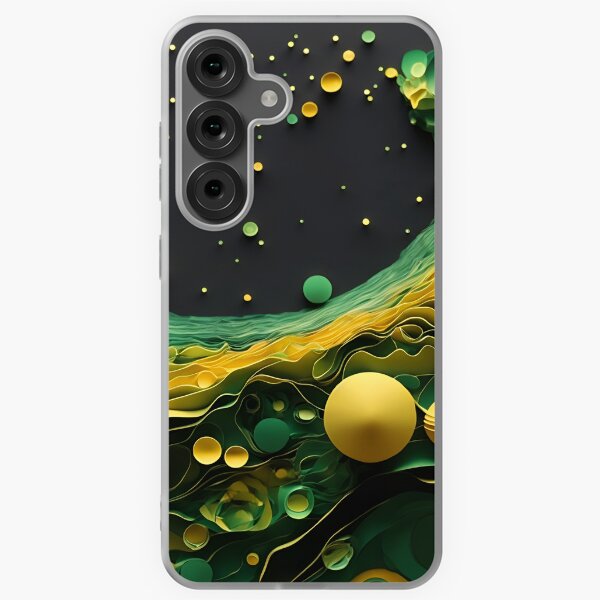 Item preview, Paper Art - Green Yellow Galaxy designed and sold by AiArtNovi.