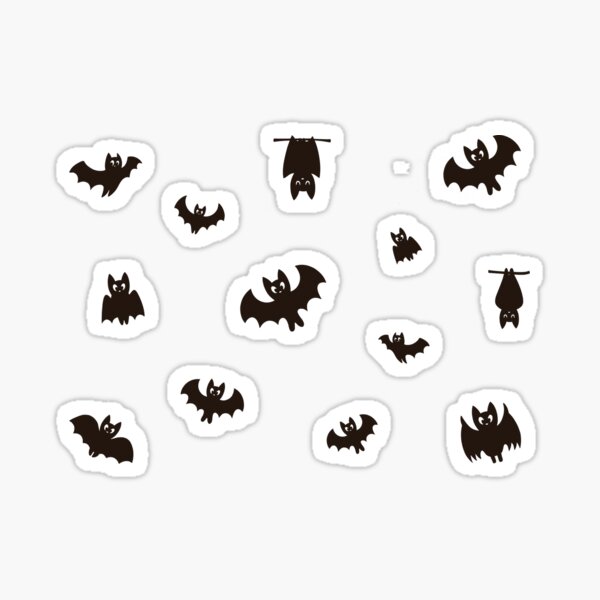 Item preview, tiny bat stickers  designed and sold by GlowinUp Shop.