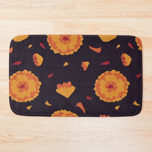 Item preview, Marigold Flowers & Petals Dark Purple  designed and sold by RedRubi.