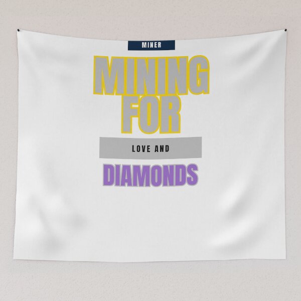 Item preview, Mining for Love and Diamonds: A Miner's Quest designed and sold by DesignSwirl.
