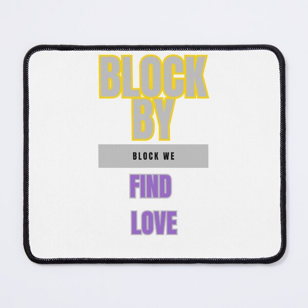 Item preview, Block by Block, We Find Love: A Miner's Quest designed and sold by DesignSwirl.