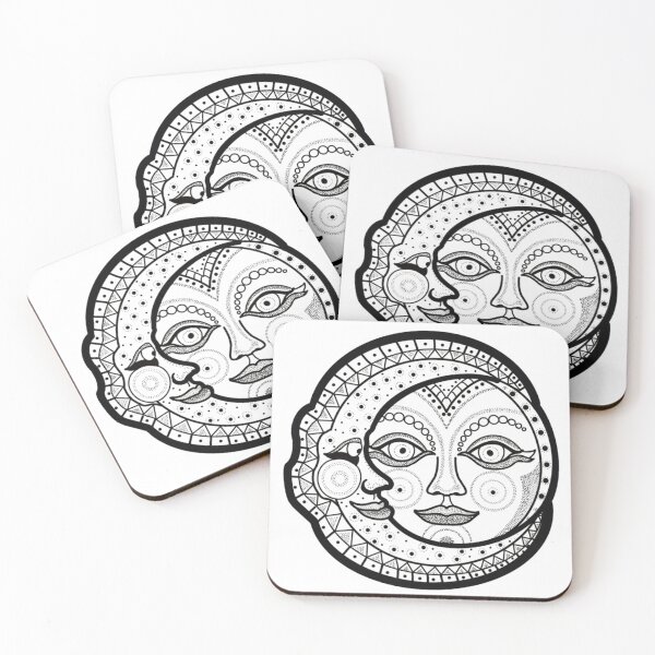 Item preview, Sun and Moon mandala designed and sold by Hurricanegreen.