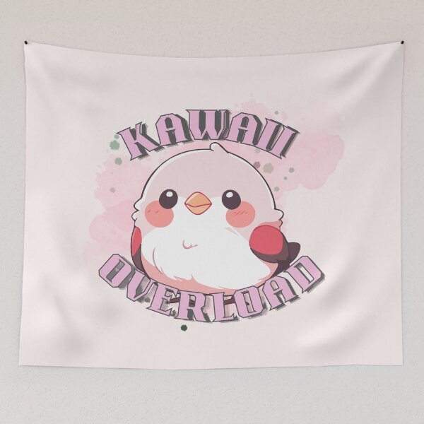 Item preview, Kawaii Overload (Pink Bird Chibi) designed and sold by ChibiCollectors.