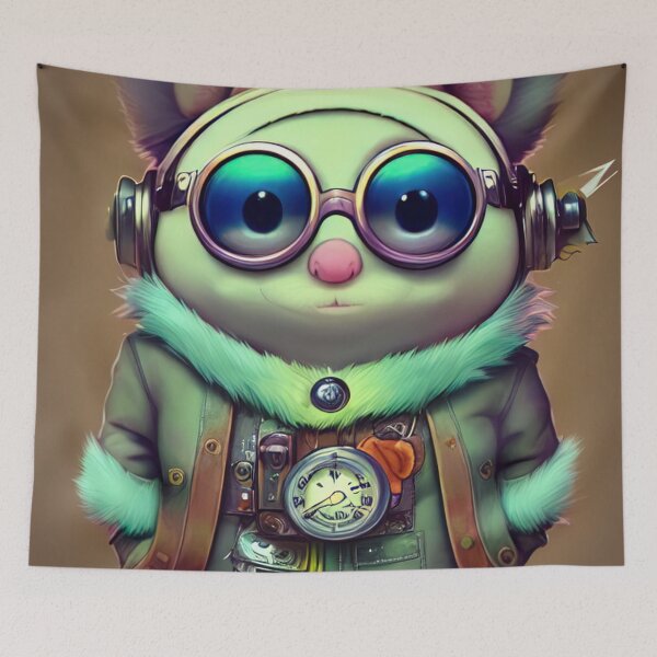 Item preview, Dum Dum cute steampunk cartoon anime kids children child designed and sold by Cyber Kids.