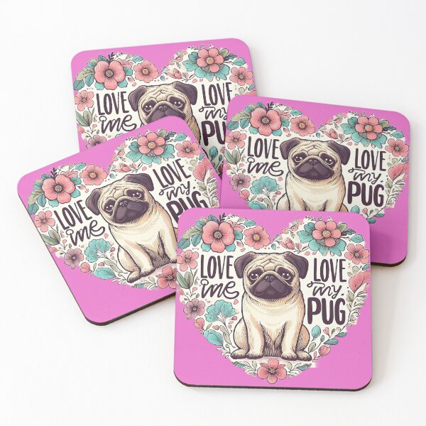 Item preview, Love Me, Love My Pug: The Perfect Gift for Pug Lovers T-Shirt designed and sold by FunnyFarmDesign.