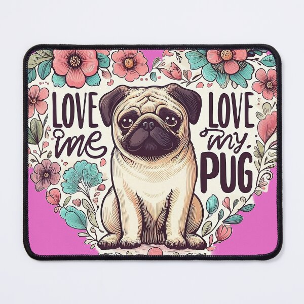 Item preview, Love Me, Love My Pug: The Perfect Gift for Pug Lovers T-Shirt designed and sold by FunnyFarmDesign.