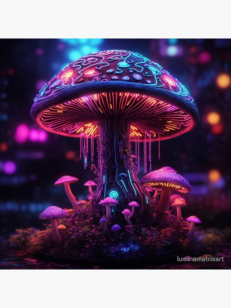 Glow In The Dark Midnight Shrooms outlet Trip Poster