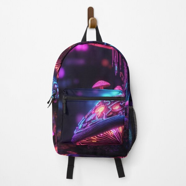 Item preview, Cyber Magic Mushroom in Neon Wonderland I designed and sold by luminamatrixart.