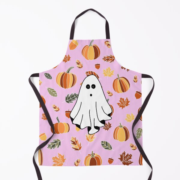 Item preview, Ghost, pumpkins and leafes designed and sold by Ana Gorozpe.