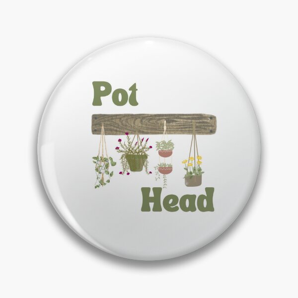 Item preview, Pot Head with Flowers designed and sold by BewitchedMusing.