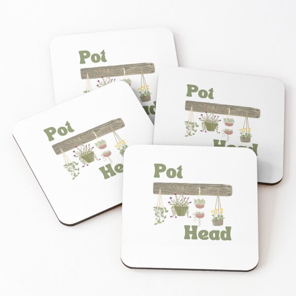 Item preview, Pot Head with Flowers designed and sold by BewitchedMusing.