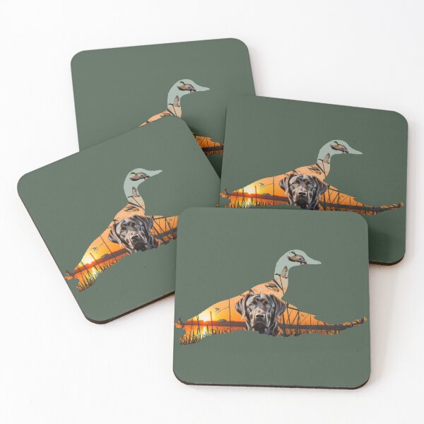 Item preview, Chocolate Labrador Retriever and Flying Mallards designed and sold by LifeCrush.