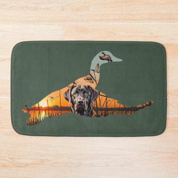 Item preview, Chocolate Labrador Retriever and Flying Mallards designed and sold by LifeCrush.