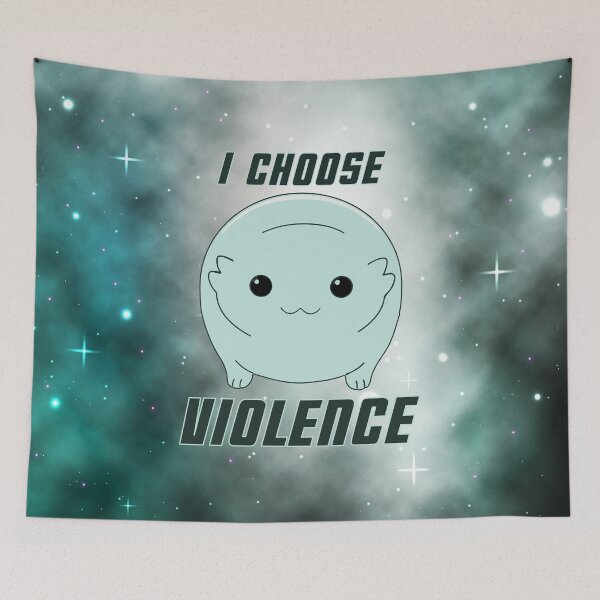 Item preview, Moopsy Chooses Violence (Dark Text) designed and sold by GatorDesign.