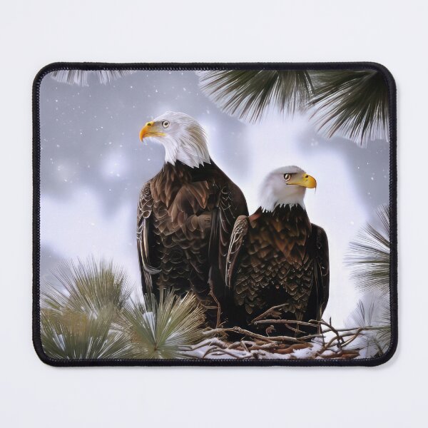 Item preview, Bald Eagles in the Snow designed and sold by CattyCornerPOD.
