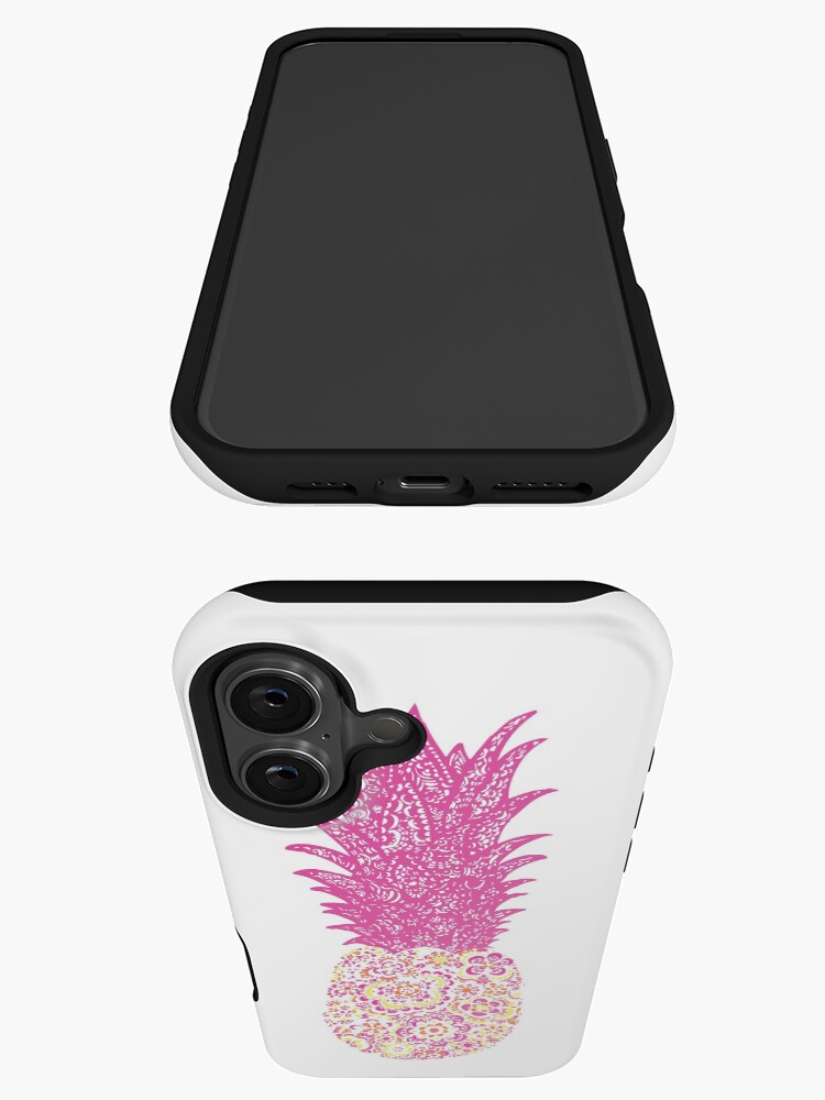 Thumbnail 3 of 4, iPhone Case, Pink Pineapple designed and sold by hayleylauren.