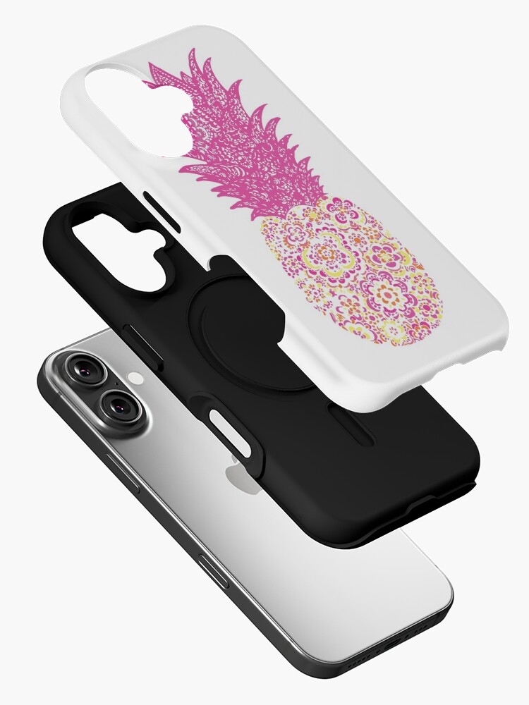 Thumbnail 2 of 4, iPhone Case, Pink Pineapple designed and sold by hayleylauren.