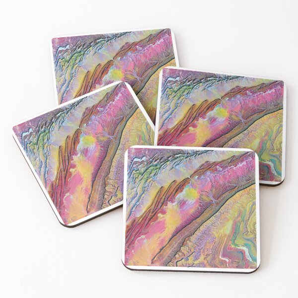 Item preview, Landsat 8: Moroccan Desert, tectonic plate collisions in purple dawn designed and sold by DreamingBeetle.