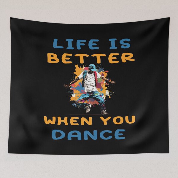 Item preview, Dance happiness, Life is better when you dance, Life's magic is better when you dance, Dance therapy designed and sold by Lactus.