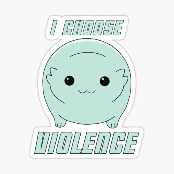 Item preview, Moopsy Chooses Violence (Light Text) designed and sold by GatorDesign.