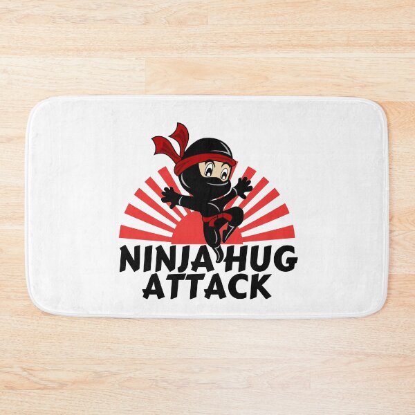 Item preview, Ninja gift / Little black ninja warrior cartoon ninjutsu ninja hug attack designed and sold by portrait4you.