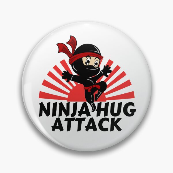 Item preview, Ninja gift / Little black ninja warrior cartoon ninjutsu ninja hug attack designed and sold by portrait4you.