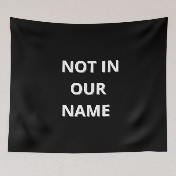 Item preview, Gaza War Protest T-Shirt - "Not In Our Name" designed and sold by AI-volution.