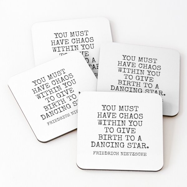 Item preview, Friedrich Nietzsche quote - dancing star designed and sold by Inspirationmotivation.