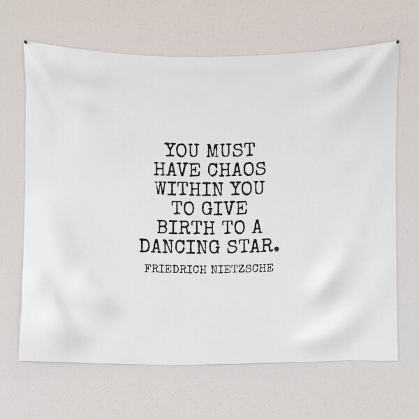 Item preview, Friedrich Nietzsche quote - dancing star designed and sold by Inspirationmotivation.