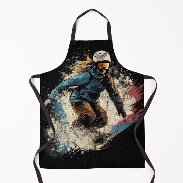 Item preview, Woman Snowboarding - Distressed Vintage Street Art Winter Sport Lover designed and sold by GVRDesign.