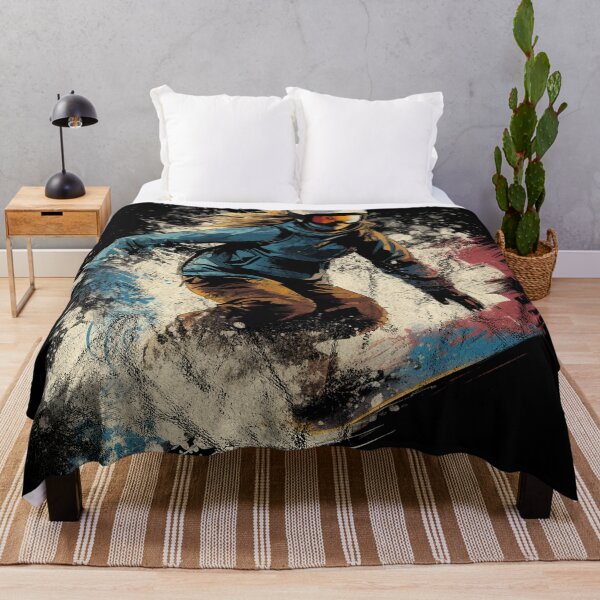 Item preview, Woman Snowboarding - Distressed Vintage Street Art Winter Sport Lover designed and sold by GVRDesign.