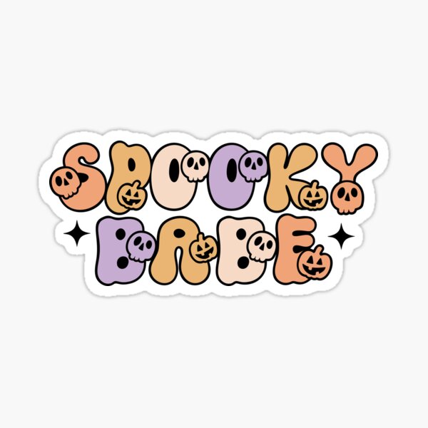 Spooky babe Sticker