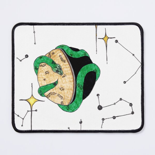 Item preview, Moon Snake - Green designed and sold by Craftonmegan.