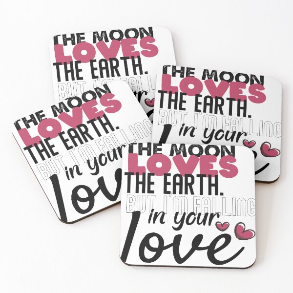 Item preview, The moon loves the earth. i'm falling in your love designed and sold by benaouichShop.