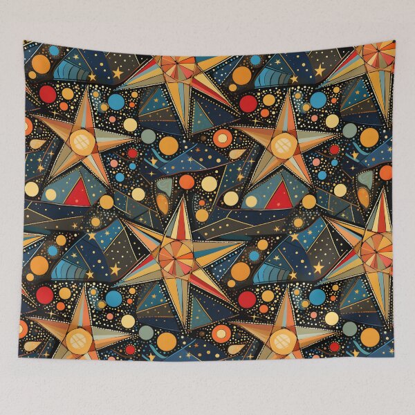 Item preview, Art Deco Colorful Stars I designed and sold by the-lamplighter.