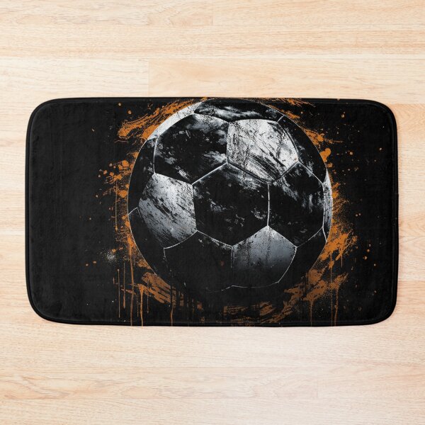Item preview, Black Soccer Ball - Distressed Vintage Street Art Sport Lover designed and sold by GVRDesign.