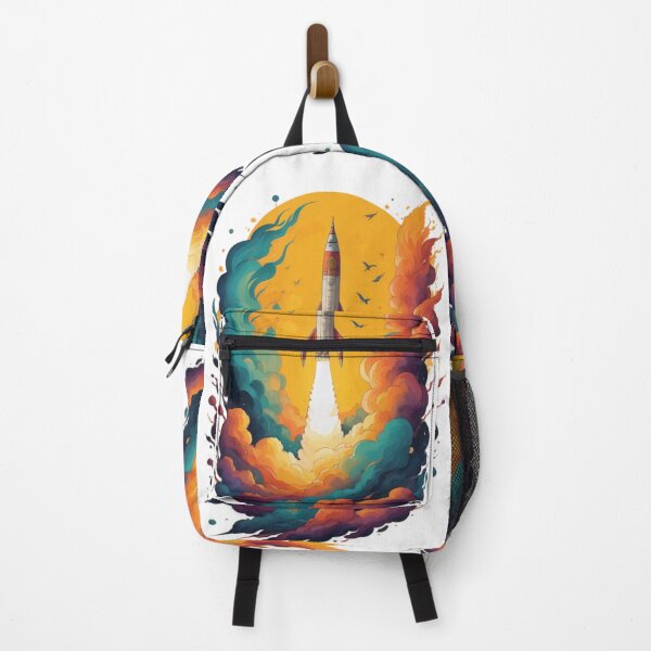 Item preview, Retro Space Rocket Launch #9 designed and sold by Qlutique.