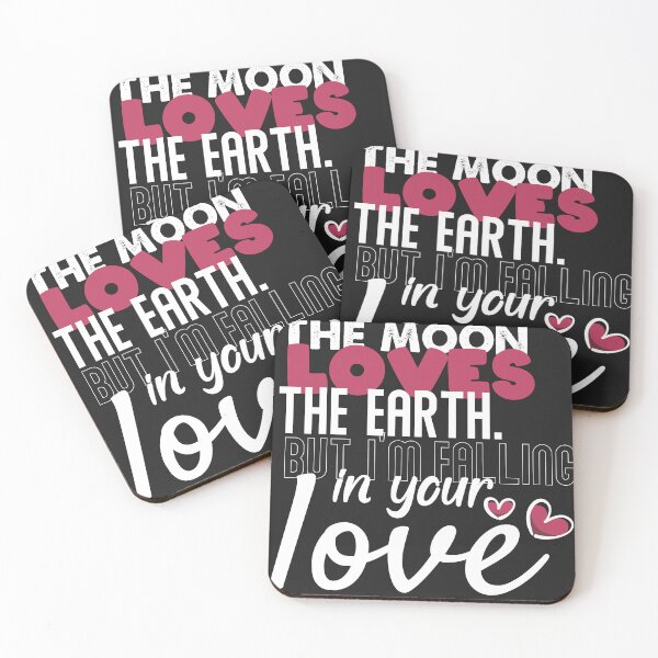 Item preview, Copy of The moon loves the earth. i'm falling in your love designed and sold by benaouichShop.