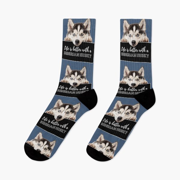 Item preview, Siberian Husky, Life is better with a Siberian Husky designed and sold by whiteraven-shop.