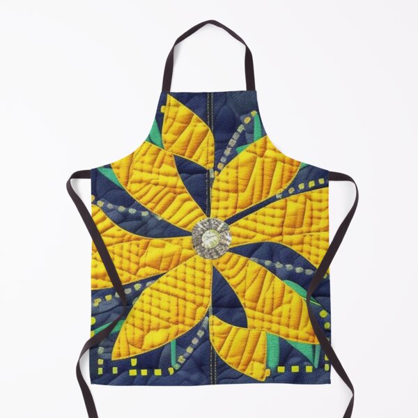 Item preview, Yellow quilted flower designed and sold by Roxburylane.