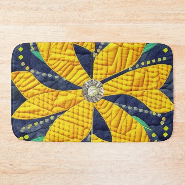 Item preview, Yellow quilted flower designed and sold by Roxburylane.