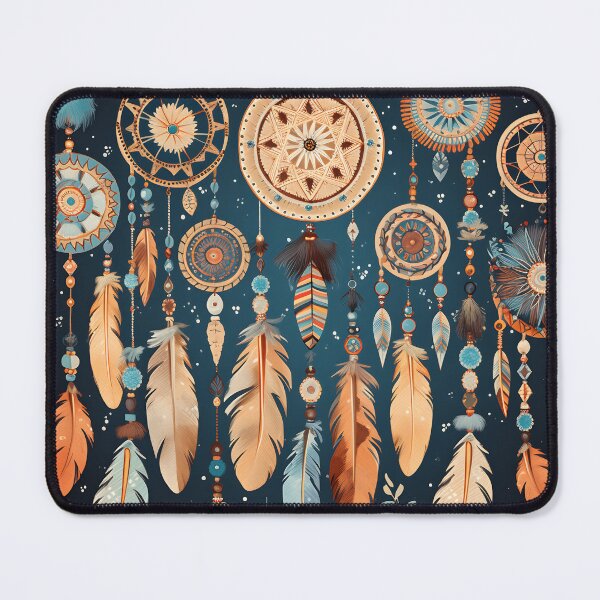 Item preview, colorful detailed dreamcatcher art print designed and sold by dcrc.