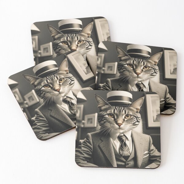 Item preview, Vintage 1930s Mobster Cat designed and sold by Retro Salt.