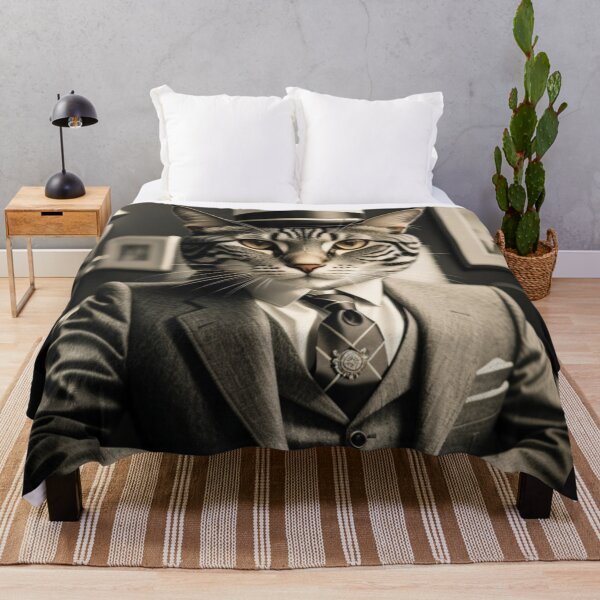Item preview, Vintage 1930s Mobster Cat designed and sold by Retro Salt.
