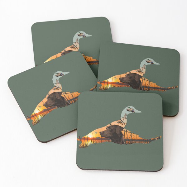 Item preview, Chocolate Labrador Retriever and Flying Mallards designed and sold by LifeCrush.