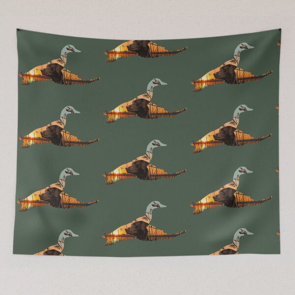 Item preview, Chocolate Labrador Retriever and Flying Mallards designed and sold by LifeCrush.