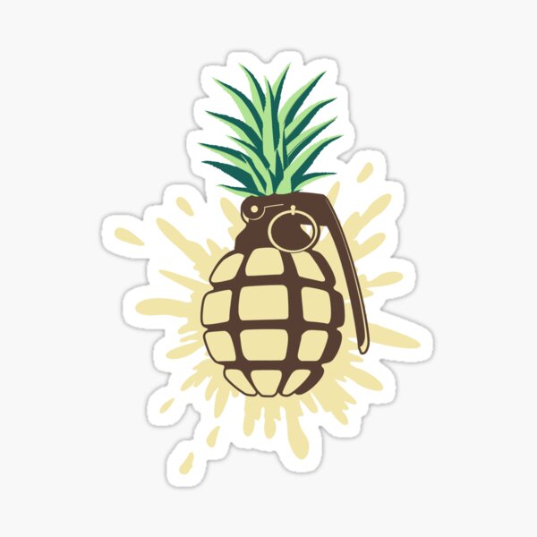 Cartoon Grenade Stickers Redbubble