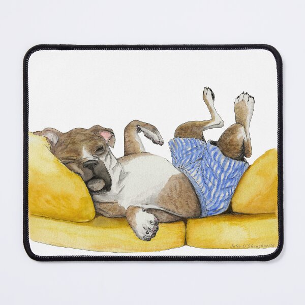 Item preview, Boxer Dog In Boxers designed and sold by Julia O'Shaughnessy.