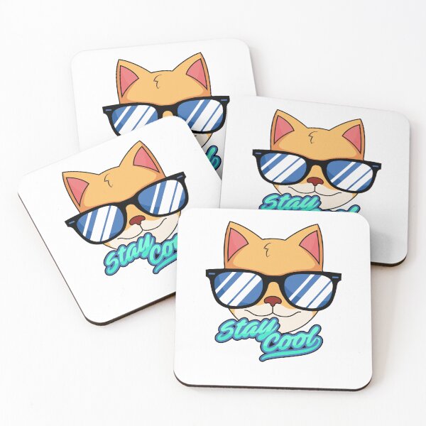 Item preview, Stay Cool | Cool Cat with Sunglasses Cartoon designed and sold by Amazing Arts Designs.